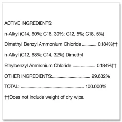 Clorox 7 in. x 7.75 in. 1-Ply Bleach Free Disinfecting Cleaning Wipes - Crisp Lemon White (6/Carton)