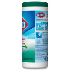 Clorox 7 in. x 8 in. 1-Ply Bleach Free Disinfecting Wipes - Fresh Scent, White (12 Canisters/Carton)