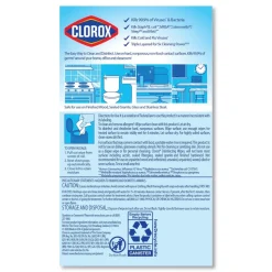 Clorox 7 in. x 8 in. 1-Ply Bleach Free Disinfecting Wipes - Fresh Scent, White (12 Canisters/Carton)