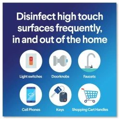 Clorox 7 in. x 8 in. 1-Ply Bleach Free Disinfecting Wipes - Fresh Scent, White (12 Canisters/Carton)