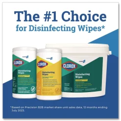 Clorox 7 in. x 8 in. 1-Ply Disinfecting Wipes - Fresh Scent, White