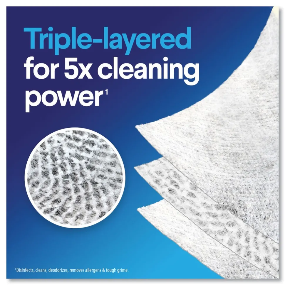 Clorox 7 in. x 8 in. 1-Ply Disinfecting Wipes - Crisp Lemon, White (35/Canister)