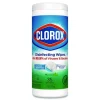 Clorox 7 in. x 8 in. 1-Ply Disinfecting Wipes - Fresh Scent, White (35/Canister)