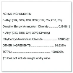 Clorox 7 in. x 8 in. 1-Ply Disinfecting Wipes - Fresh Scent, White (35/Canister)