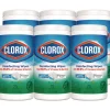 Clorox 7 in. x 8 in. 1-Ply Disinfecting Wipes - Fresh Scent, White (450/Carton)