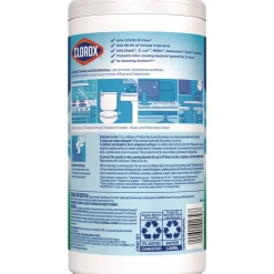 Clorox 7 in. x 8 in. 1-Ply Disinfecting Wipes - Fresh Scent, White (450/Carton)