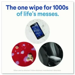 Clorox 8 in. x 7 in. 1-Ply Flex Pack Disinfecting Cleaning Wipes - Fresh Scent White (6/Carton)