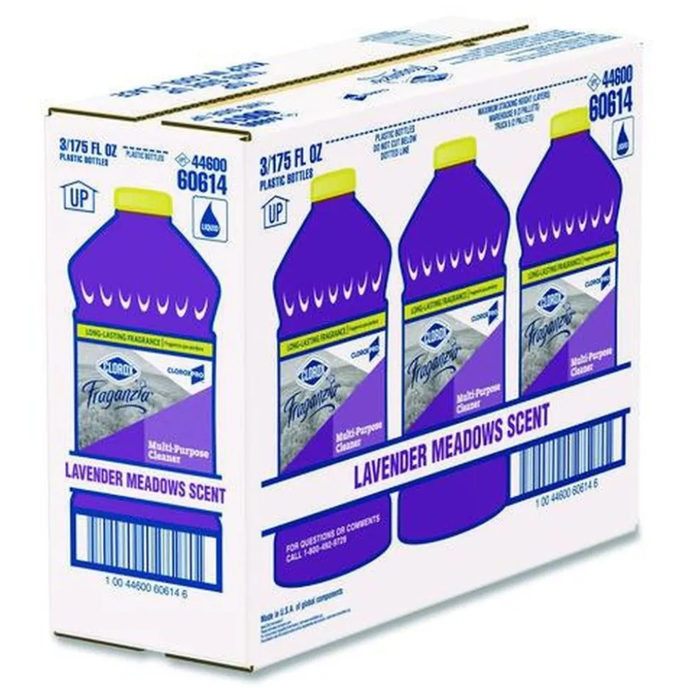 Clorox 175 oz. Bottle CloroxPro Fraganzia Multi-Purpose Cleaner - Lavender Meadows Scent (3/Carton)