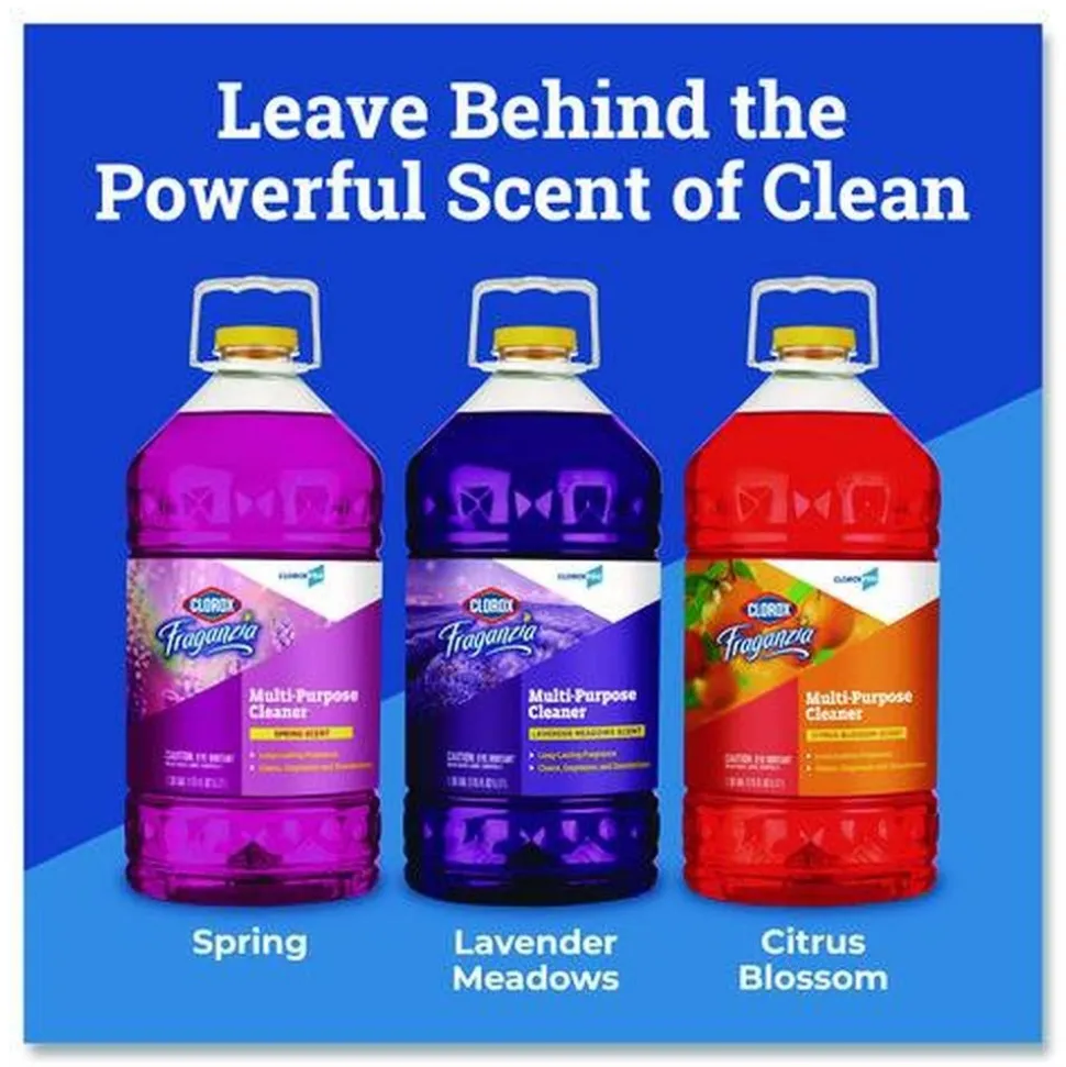 Clorox 175 oz. Bottle CloroxPro Fraganzia Multi-Purpose Cleaner - Lavender Meadows Scent (3/Carton)