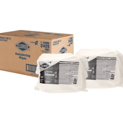 Clorox 1 Ply 7 in. x 8 in. Fresh Scent Disinfecting Wipes - White (2/Carton)