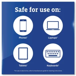 Clorox CloroxPro ScreenPlus 6 in. x 8 in. Sanitizing Wipes - Citrus Blend White (6/Carton)