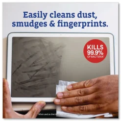 Clorox CloroxPro ScreenPlus 6 in. x 8 in. Sanitizing Wipes - Citrus Blend White (6/Carton)