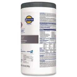 Clorox Healthcare 6.75 in. x 8 in. 1-Ply VersaSure Cleaner Disinfectant Wipes - Fragranced White (6/Carton)