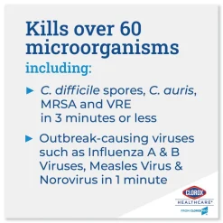 Clorox Healthcare 12 in. x 12 in. 1-Ply Bleach Germicidal Wipes - Unscented, White (110/Bucket)