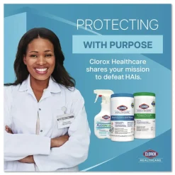 Clorox Healthcare 6-3/4 in. x 8 in. Dispatch Cleaner Disinfectant Towels (8/Carton)