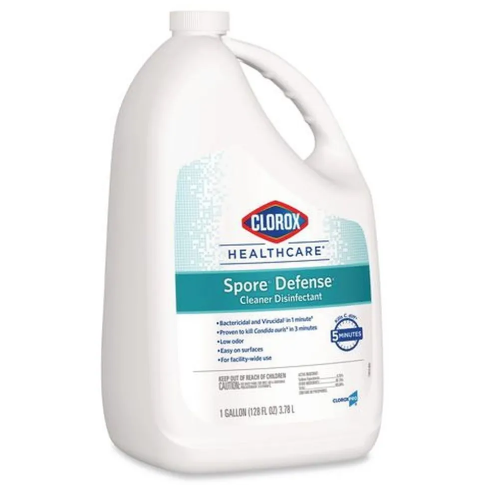 Clorox Healthcare Spore Defense 1-Gallon Refill Bottle Open System Cleaner Disinfectant (4/Carton)