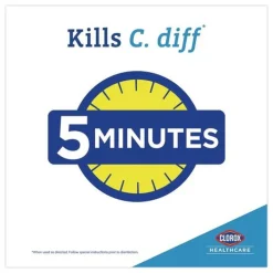 Clorox Healthcare Spore Defense 1-Gallon Refill Bottle Open System Cleaner Disinfectant (4/Carton)