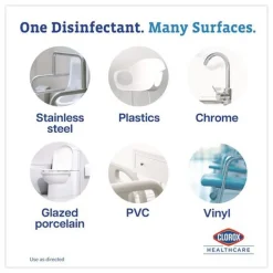 Clorox Healthcare Spore Defense 1-Gallon Refill Bottle Open System Cleaner Disinfectant (4/Carton)