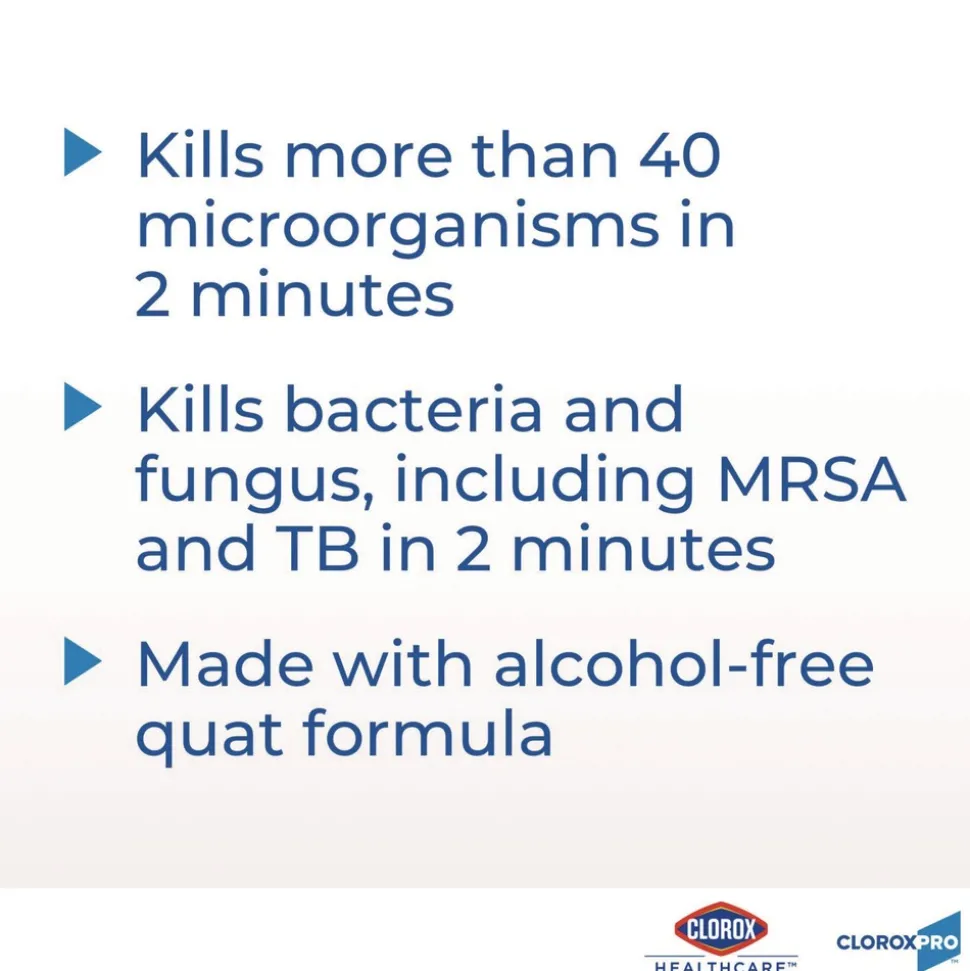 Clorox Healthcare VersaSure 6 in. x 5 in. 1-Ply Cleaner Disinfectant Wipes - Fragranced White