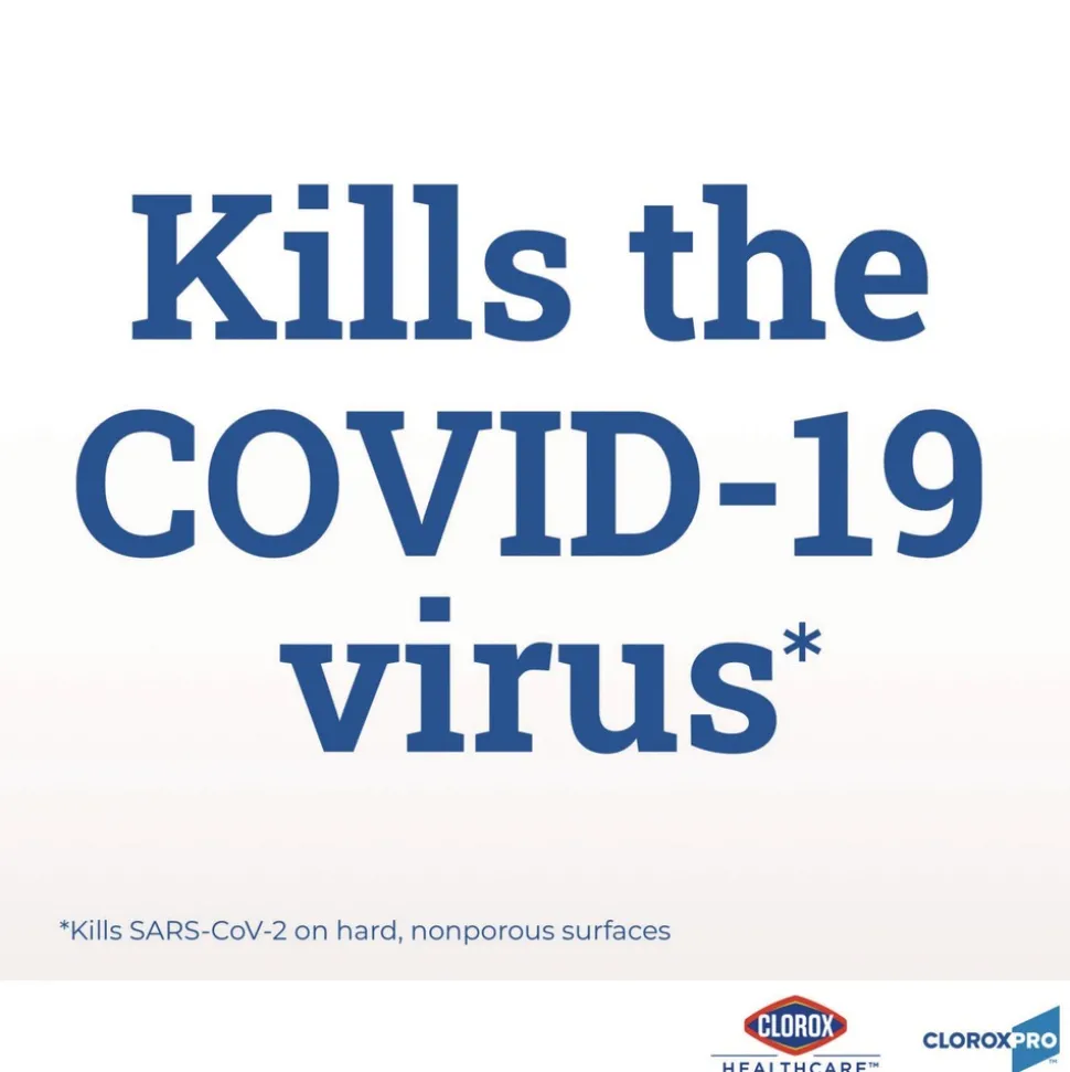 Clorox Healthcare VersaSure 6 in. x 5 in. 1-Ply Cleaner Disinfectant Wipes - Fragranced White