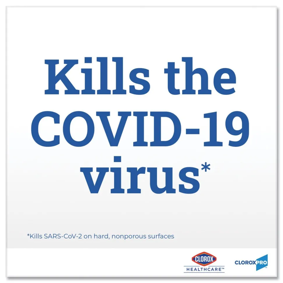 Clorox 1-Ply 7 in. x 8 in. Disinfecting Wipes - Lemon Fresh, White (75/Canister)