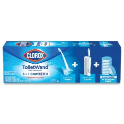 Clorox ToiletWand Disposable Toilet Cleaning System with Caddy and Refills - White (1-Kit)