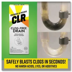 CLR Clog-Free Drain Cleaner 4.5 Oz Aerosol Spray (6/Carton)