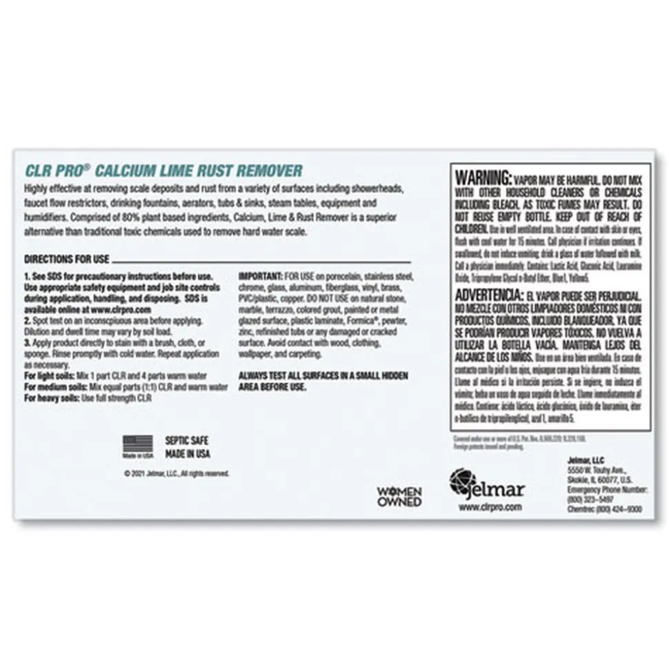 CLR PRO 1 gal. Bottle Calcium Lime and Rust Remover (4/Carton)
