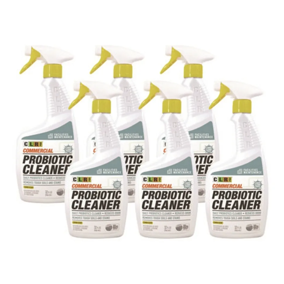 CLR PRO 32 oz. Commercial Probiotic Cleaner Spray - Lemon Scent (6/Carton)