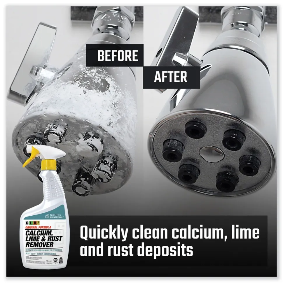 CLR PRO 32 oz. Spray Bottle Calcium, Lime, and Rust Remover (6/Carton)