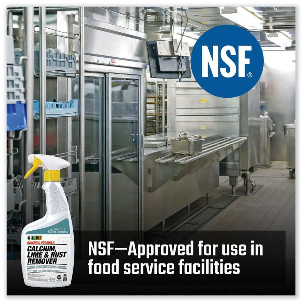 CLR PRO 32 oz. Spray Bottle Calcium, Lime, and Rust Remover (6/Carton)