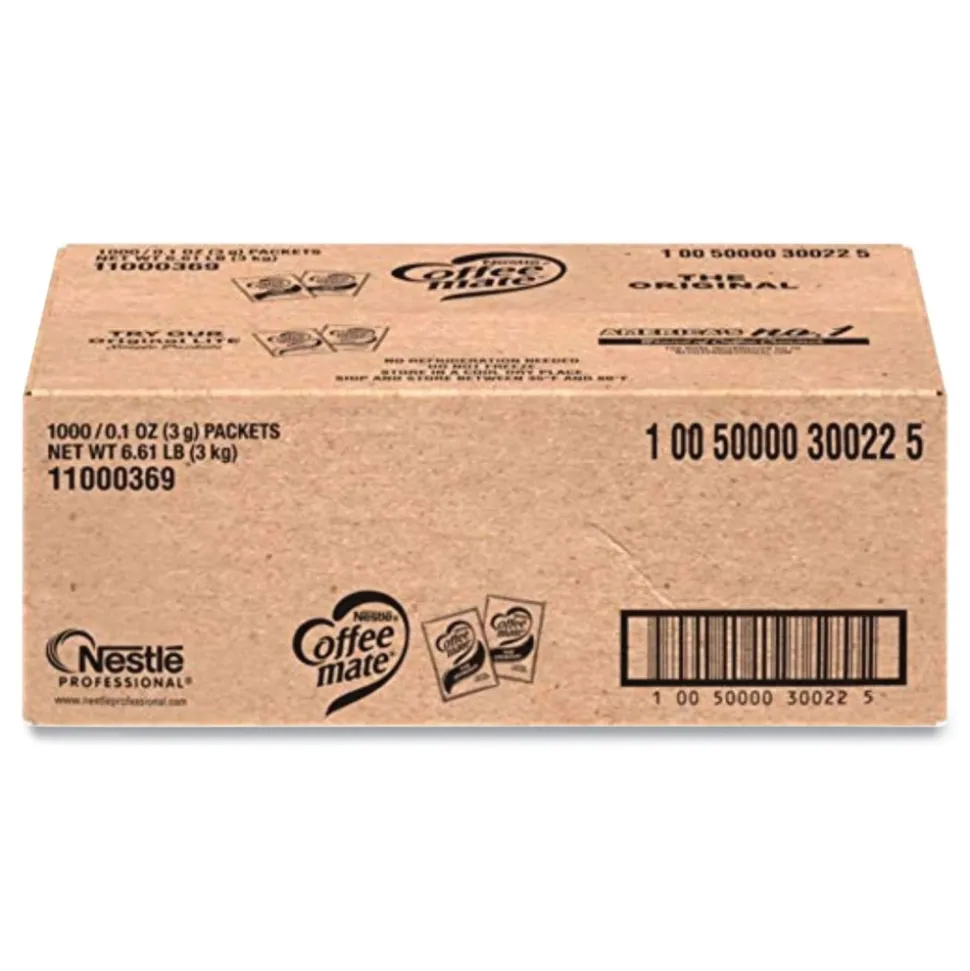 Coffee-Mate 0.1 oz Packet Powdered Creamer Packets - Original (1000/Carton)