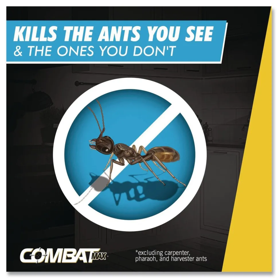 Combat Max 0.84 oz. 4 Bait Stations 2-in-1 Ant Bait