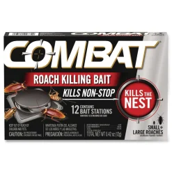 Combat Roach Bait Insecticide for Small and Large Roaches 0.42 oz 12 Bait Stations