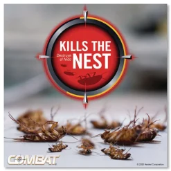 Combat Roach Bait Insecticide for Small and Large Roaches 0.42 oz 12 Bait Stations