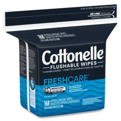 Cottonelle 10358 5 in. x 7.25 in. Fresh Care Flushable Cleansing Cloths - White