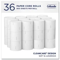 Cottonelle 53862 CleanCare 2-Ply Septic Safe Bathroom Tissue - White (36/Carton)