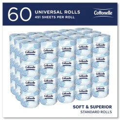 Cottonelle 17713 2-Ply Septic Safe Bathroom Tissue for Business - White (60/Carton)