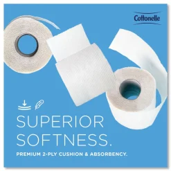 Cottonelle 17713 2-Ply Septic Safe Bathroom Tissue for Business - White (60/Carton)