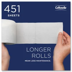 Cottonelle 17713 2-Ply Septic Safe Bathroom Tissue for Business - White (60/Carton)
