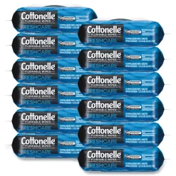 Cottonelle 1-Ply 3.75 x 5.5 Fresh Care Flushable Cleansing Cloths - White (12/Carton)