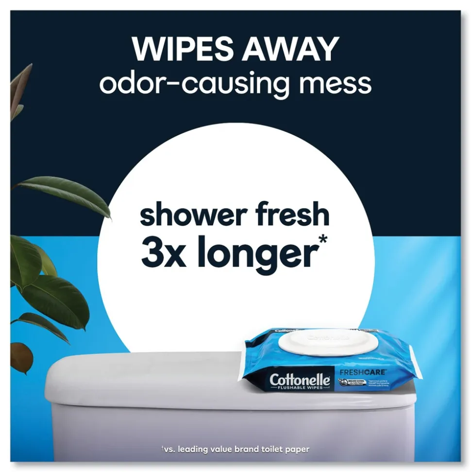 Cottonelle 1-Ply 3.75 x 5.5 Fresh Care Flushable Cleansing Cloths - White (12/Carton)