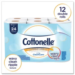 Cottonelle Septic Safe Clean Care Bathroom Tissue - White (170 Sheets/Roll, 48 Rolls/Carton)
