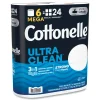 Cottonelle Ultra CleanCare 1-Ply Septic Safe Mega Rolls Strong Tissue Toilet Paper - White (36/Carton)