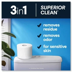 Cottonelle Ultra CleanCare 1-Ply Septic Safe Mega Rolls Strong Tissue Toilet Paper - White (36/Carton)