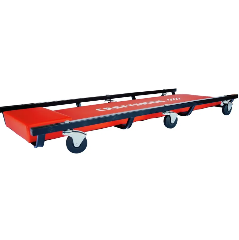 Craftsman Creeper with Metal Frame - Red/Black