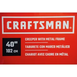 Craftsman Creeper with Metal Frame - Red/Black