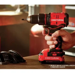 Craftsman V20 Brushless Lithium-Ion Cordless 4-Tool Combo Kit with (2) 2 Ah Batteries