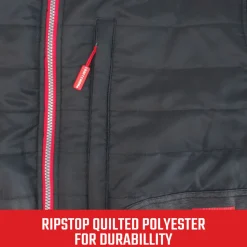 Craftsman 20V Lithium-Ion Cordless Men's Hybrid Heated Jacket (2 Ah) - Medium, Black