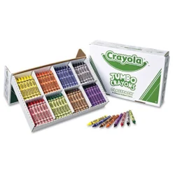 Crayola 25 Each of 8 Colors Jumbo Classpack Crayons (200/Set)